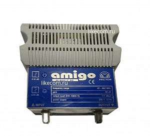 Усилитель домовой AMIGO M 800 P 30 (47-862 МГц, Ку=30 дБ, Рвых=117 дБмкВ) VECTOR