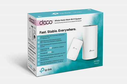 Wi-Fi система TP-LINK Deco E3 (2-pack), комплект Mesh системы