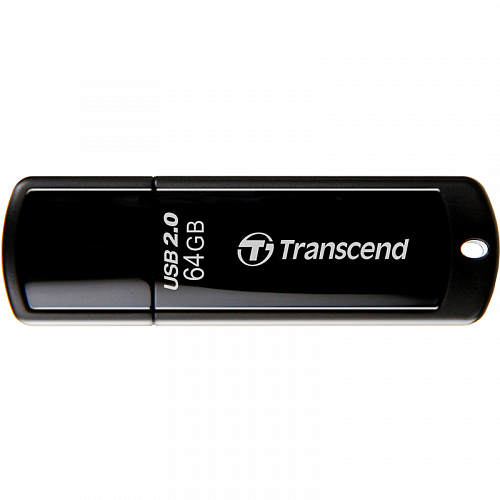 Накопитель USB Transcend JetFlash 350 64GB, USB 2.0, черный