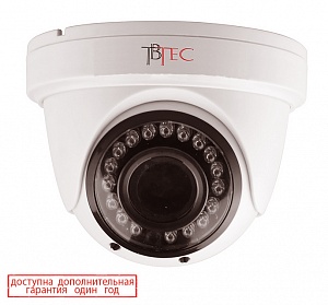 TBTec купольная вариофокальная AHD видеокамера TBC-A2474HD