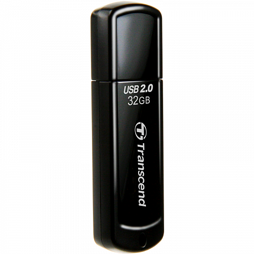 Накопитель USB Transcend JetFlash 350 32GB, USB 2.0, черный