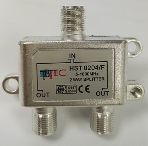 Делитель эфирный HST0204/F, сплиттер на 2 выхода