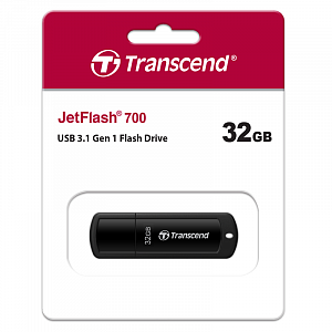 Накопитель USB Transcend JetFlash 700 32GB, USB 3.0, черный