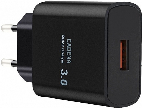 Сетевое зарядное устройство CADENA USB Quick Charge 3.0, SL15