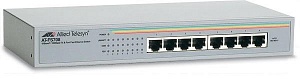 Неуправляемый коммутатор Fast Ethernet AT-FS708-50, 8 портов RJ45, автоматическое согласование скорости 10/100 Мбит/с