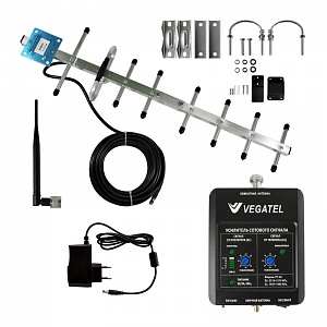 Комплект для усиления сотовой связи и 3G Интернета VEGATEL VT3-900E-kit (LED)