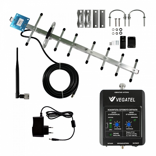 Комплект для усиления сотовой связи и 3G Интернета VEGATEL VT3-900E-kit (LED)