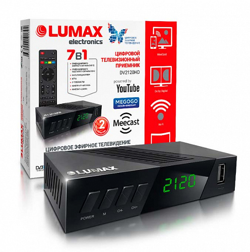 TV-тюнер (эфирный цифровой ресивер) LUMAX DV2120HD