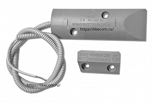 Датчик проводной магнитоконтактный ИО 102-20 A2П (2) для мет. дверей, пластмассовый корпус (Дачник)