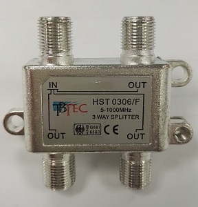 Делитель эфирный HST0306/F, сплиттер на 3 выхода