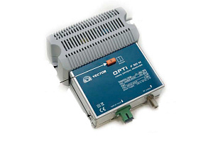 OPTI F50M, оптический приемник, 47-862 МГц, 102 дБмкВ, -7…0 дБм, 230В, SC/APC регулировка уровня, сменные модул, (VECTOR)
