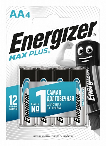 Батарейка AA - Energizer Max Plus LR6/E91, 1.5V (4шт)