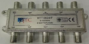 TBTec-HTT0824F, Ответвитель абонентский на 8 отводов, F-разъём, улучшенного качества
