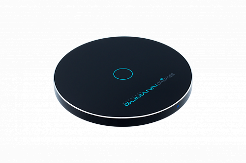 Беспроводное зарядное устройство Qumann QWC-02 Wireless Disc Qi Fast Charger черный