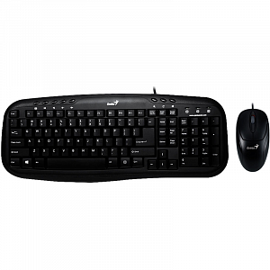 Комплект клавиатура + мышь Genius KM-210 USB, черный