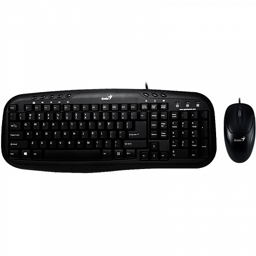Комплект клавиатура + мышь Genius KM-210 USB, черный