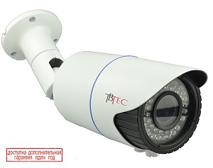 TBTec уличная вариофокальная AHD видеокамера c ИК-подсветкой TBC-A1474HD