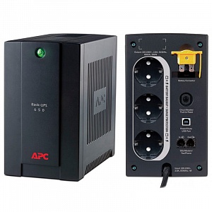 APC BX650CI-RS, ИБП APC Back-UPS 650 ВА, авторегулировка напряжения, 230 В, разъемы Schuko, СНГ