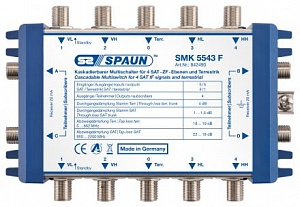 Каскадный мультисвитч Spaun SMK 5543 F (5 вх. 5 вых. 4 ответвления)