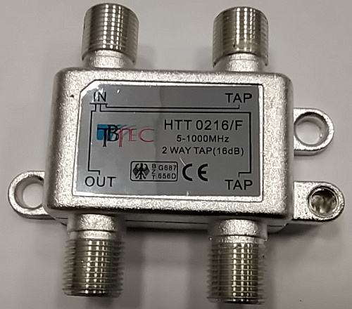 TBTec-HTT0216\F, Ответвитель абонентский на 2 отвода
