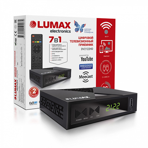 TV-тюнер (эфирный цифровой ресивер) LUMAX DV2122HD