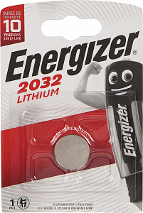 Батарейка CR2032 - Energizer Lithium 3V, 1 шт (Т)